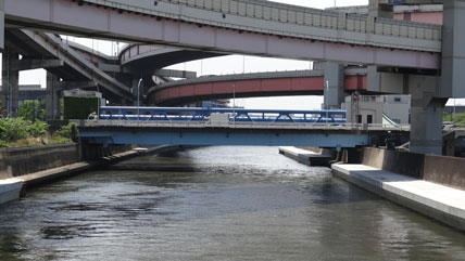 水橋！ TOMIX 3256 上路式ガーダー橋S140(F)(深緑)(PC橋脚・2本付