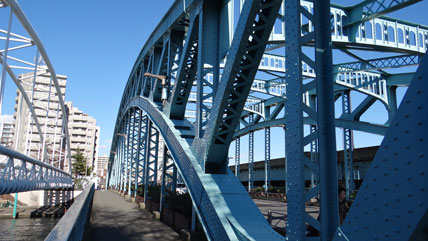 水橋 東京の橋：千住水道管